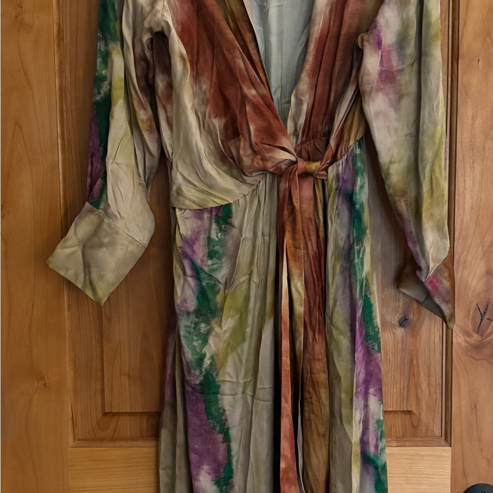Anthropologie Multicolor Tie-Dye Women's Dress